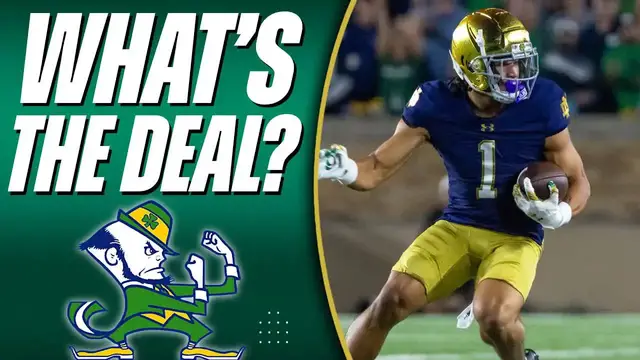 'Video thumbnail for notre dame fighting irish - a to z sports: jaden greathouse absence - what's going on with notre dame's offense?'