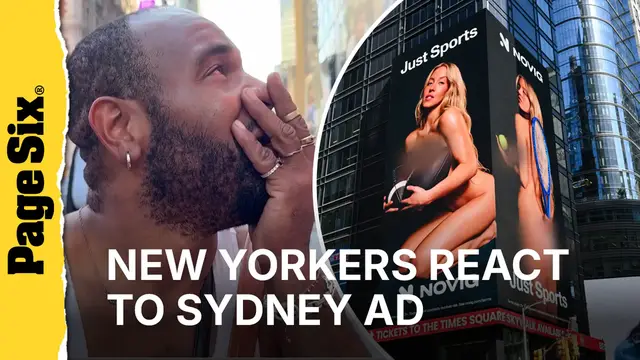 Video thumbnail for New Yorkers react to Sydney Sweeney's controversial Novig commercial