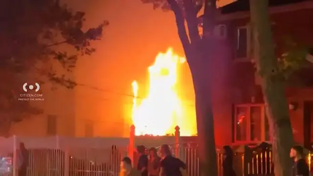 Video thumbnail for 1 person injured after fire tears through family home in Throggs Neck