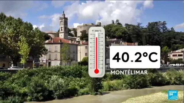 'Video thumbnail for Wildfires rage across southern Europe as temperatures top 40C'