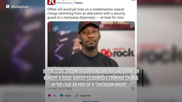Video thumbnail for NEWS OF THE WEEK: Offset avoids jail time over security guard assault charge.