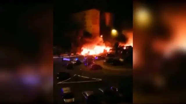 Video thumbnail for 26 Fahrzeuge in Jinamar verbrannt