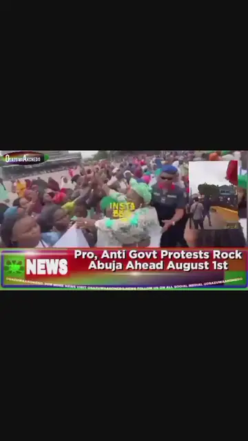 Video thumbnail for Pro, Anti Govt Protests Rock Abuja Ahead August 1st ~ OsazuwaAkonedo