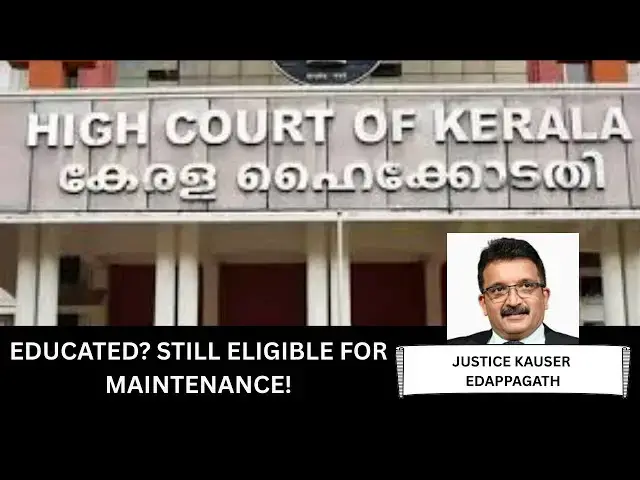 Video thumbnail for Can a Qualified Woman Still Get Maintenance? Kerala HC’s Ruling #justice #judiciary #family #law