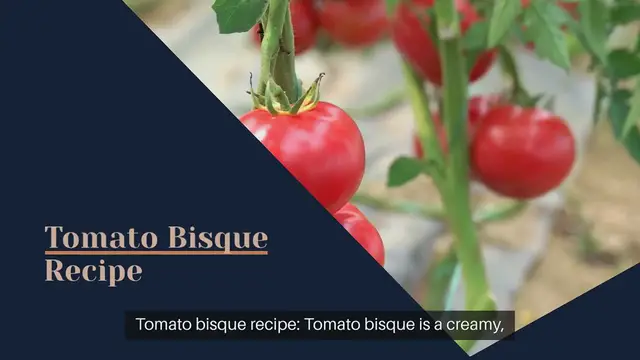 Video thumbnail for Tomato bisque recipe