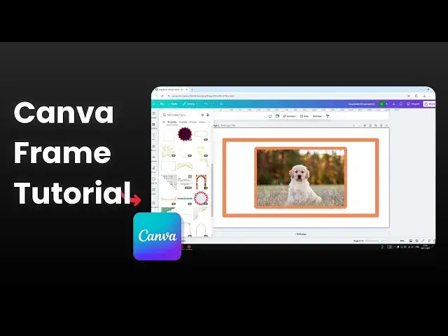 'Video thumbnail for How to Add a Rectangle Frame in Canva Design'