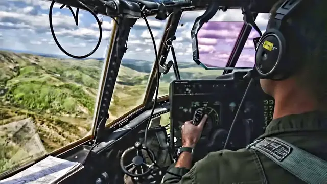 'Video thumbnail for KC-130J Super Hercules Low Level Flight & Air Drop'