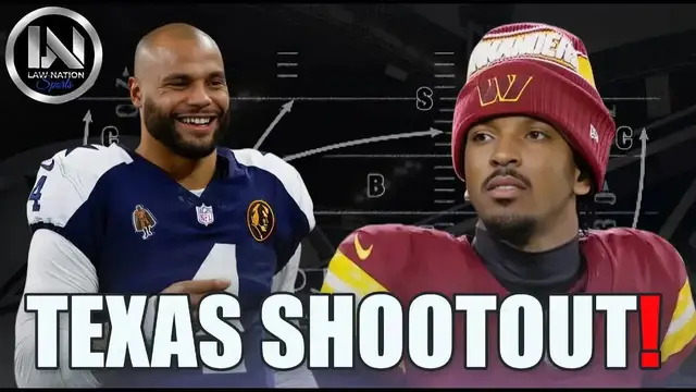 'Video thumbnail for law nation sports: cowboys vs washington: dak prescott's home dominance & offensive shootout preview!'