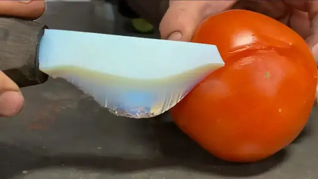 'Video thumbnail for Opalite Knife Making: Water Jet Cutter & Wood Handle Tutorial'