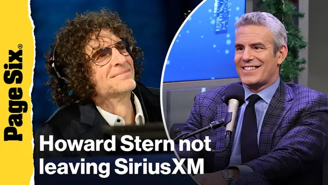 'Video thumbnail for Howard Stern 'can't leave' SiriusXM — Andy Cohen not taking over'