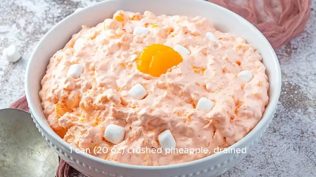 Video thumbnail for Orange Fluff Salad Recipe