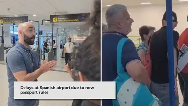 'Video thumbnail for Passport Delays Cause Chaos at Spanish Airport for UK Travelers'