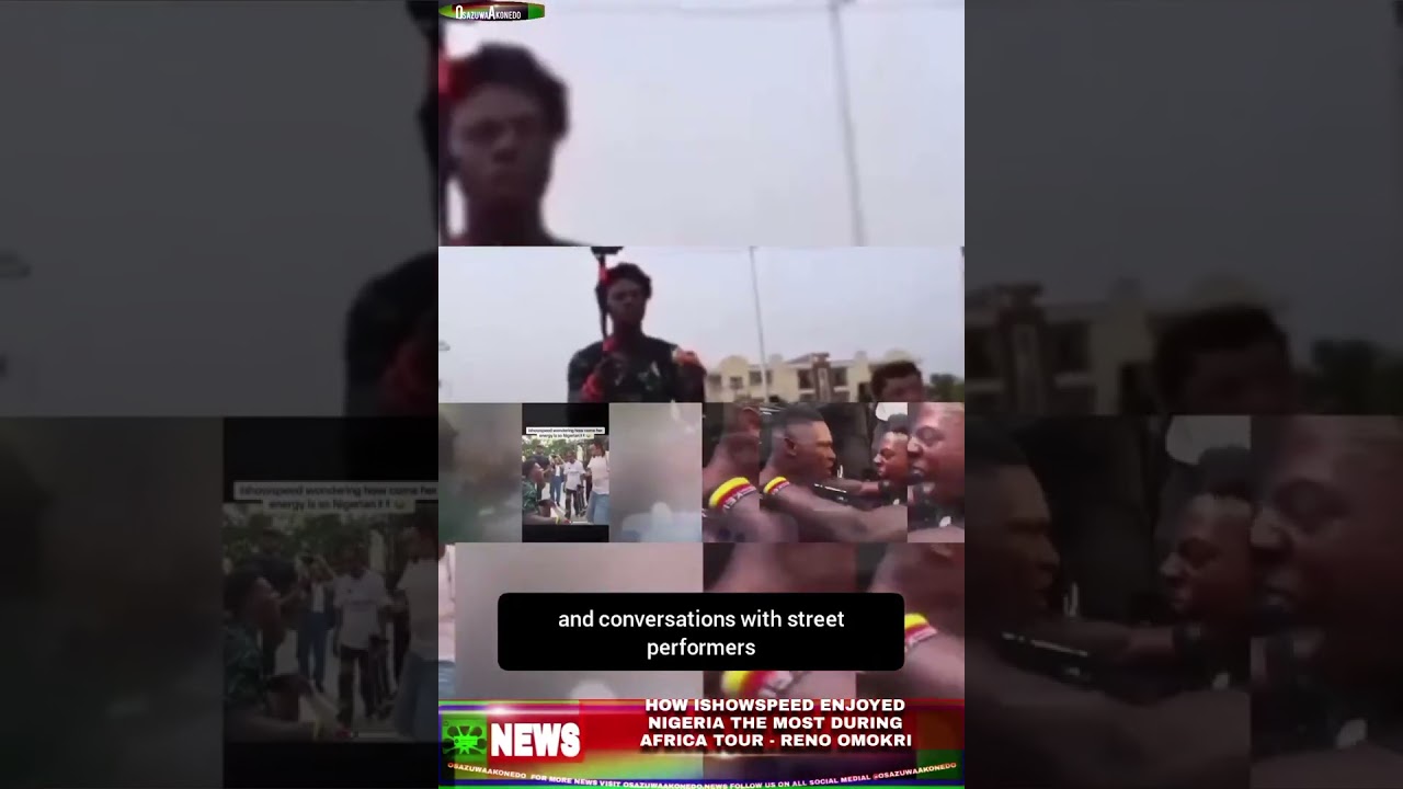 Video thumbnail for How IshowSpeed Enjoyed Nigeria The Most During Africa Tour   Reno Omokri