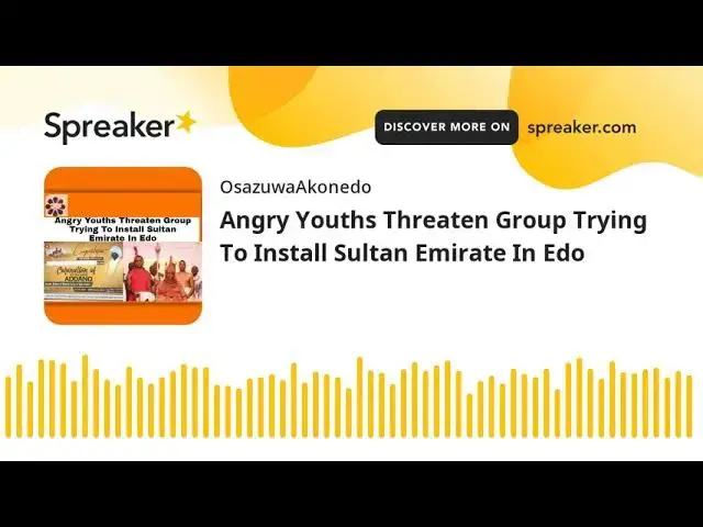 Video thumbnail for Angry Youths Threaten Group Trying To Install Sultan Emirate In Edo