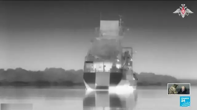 'Video thumbnail for Ukrainian warship sunk by naval drone, killing 2 crew members'