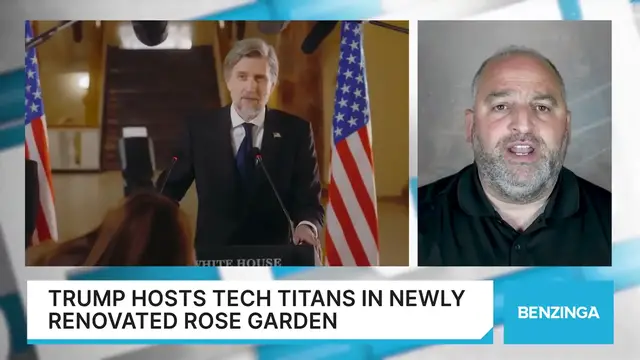 'Video thumbnail for Trump Hosts Tech Titans In Newly Renovated Rose Garden'