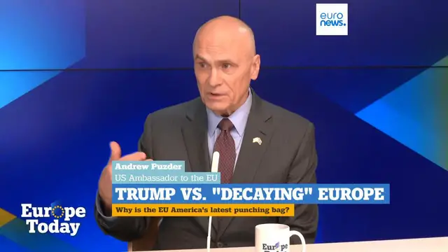 Video thumbnail for 'Europe should not lose its identity', US Ambassador to the EU Andrew Puzder tells Euronews