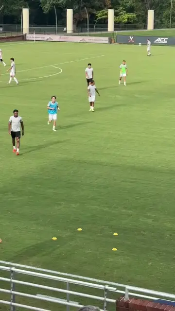 Video thumbnail for Soccer Warmups Interrupted by Sneaky Sprinkler Spray