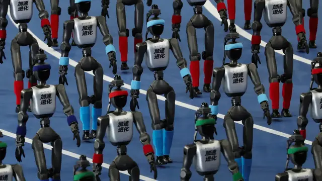 Video thumbnail for China’s humanoid robot games showcase rapid progress in robotics