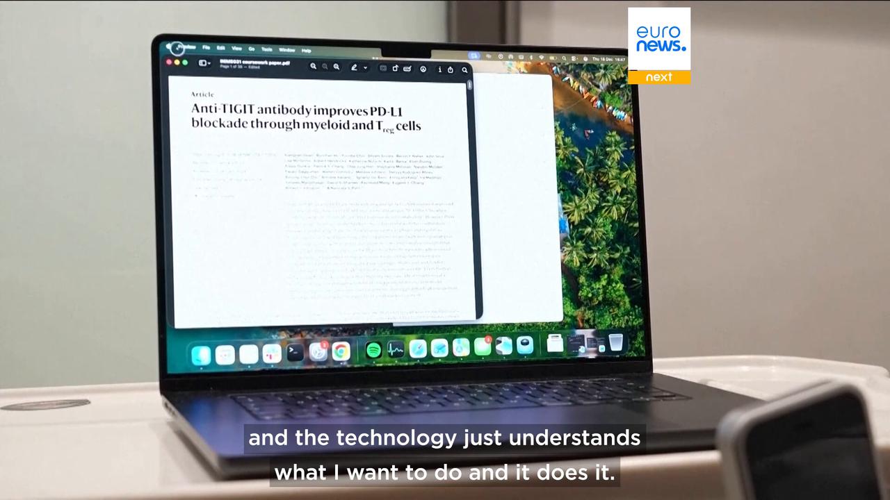 Video thumbnail for Paralysed British student controls computer with thoughts using Elon Musk's Neuralink brain implant