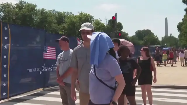 Video thumbnail for Extreme Heat Disrupts US Independence Day Celebrations