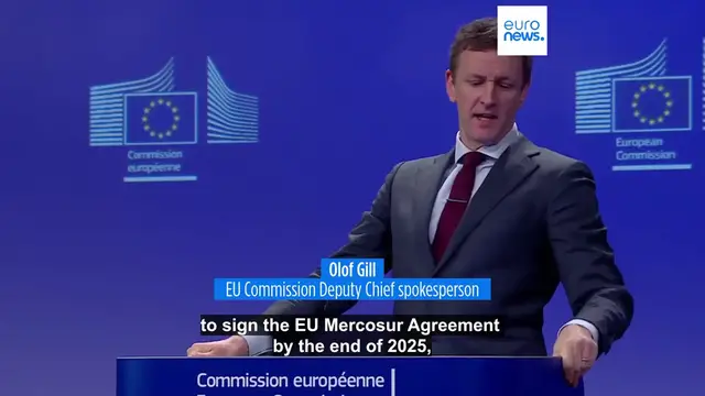 Video thumbnail for European Commission turns up pressure on France over Mercosur deal