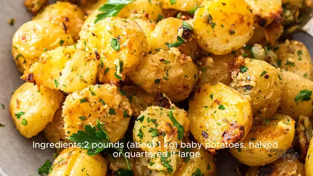 Video thumbnail for Parmesan Garlic Roasted Potatoes Recipe