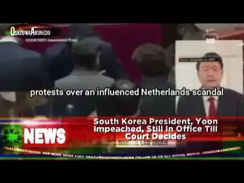 Video thumbnail for South Korea President, Yoon Impeached, Still In Office Till Court Decides