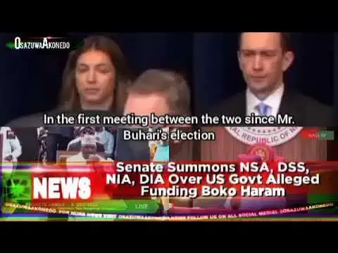 Video thumbnail for Senate Summons NSA, DSS, NIA, DIA Over US Govt Alleged Funding Boko Haram