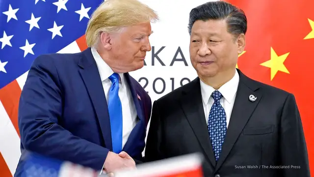 'Video thumbnail for Trump heads to Asia to meet with China's Xi amid trade tensions'