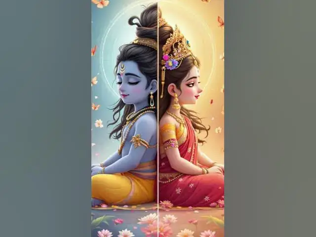 'Video thumbnail for Shiv ji and Mata ji #youtube #cute #shortvideo #viralvideo'