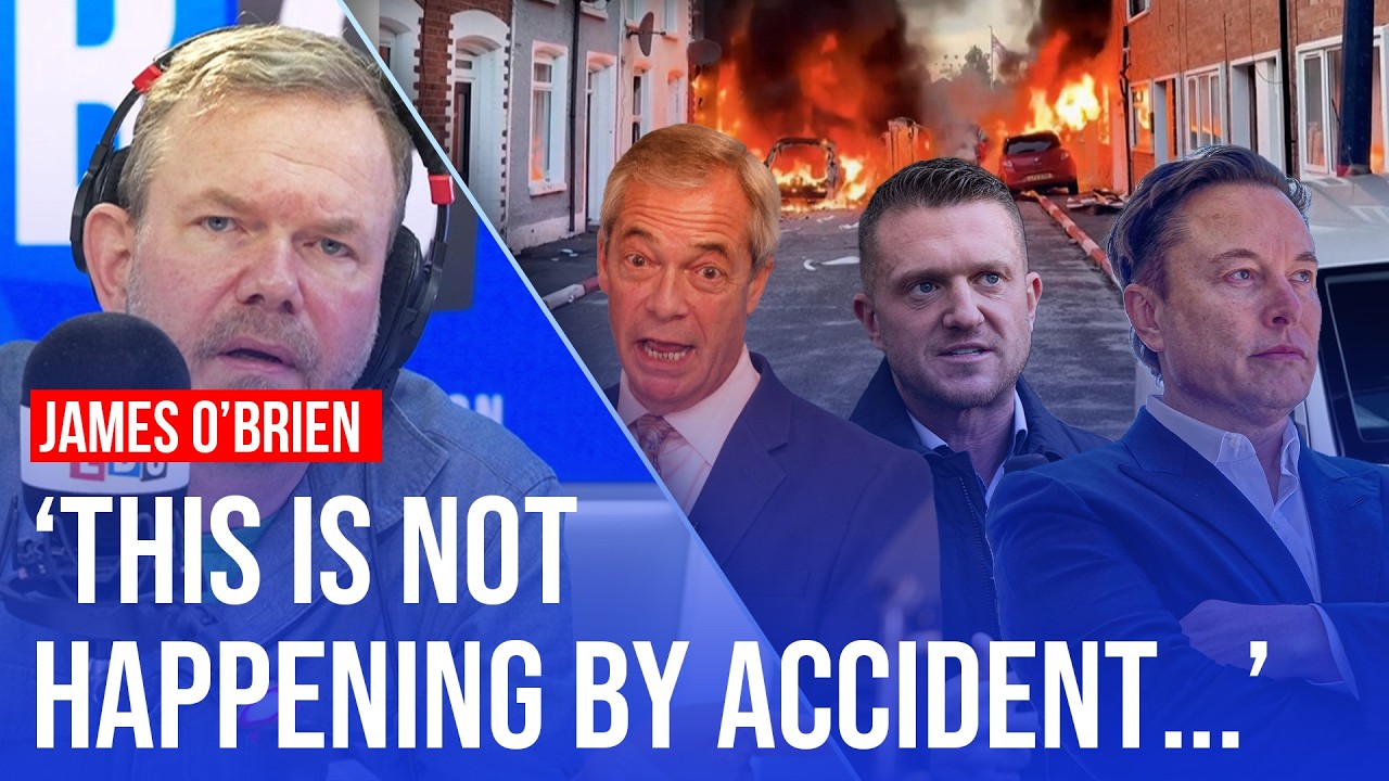 Video thumbnail for Riots erupt in Belfast | James O’Brien reacts