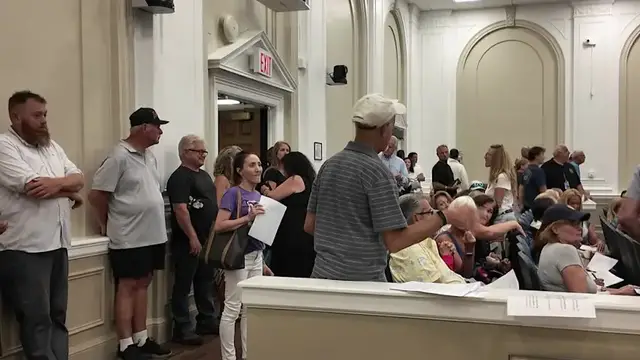 Video thumbnail for Future of proposed Islamic boarding school in Bay Shore remains uncertain after public hearing