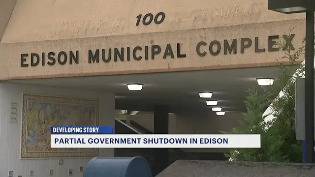 Video thumbnail for Edison Township services suspended, employees furloughed in partial government shutdown
