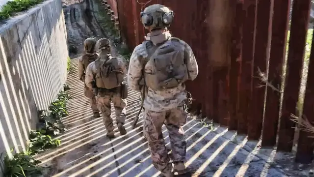 Video thumbnail for U.S. Marines Patrol Southern Border In Support Of CBP (DEC 2025)