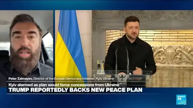 Video thumbnail for With release of Epstein files looming, is Trump 'in a hurry to push through a Ukraine peace deal'?