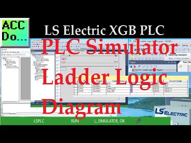 Video thumbnail for XGB PLC Simulator Ladder Logic Diagram