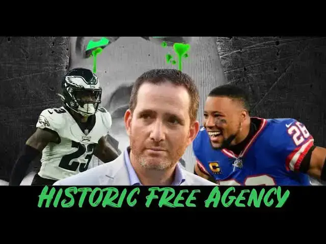Video thumbnail for lord brunson: eagles free agency 2024! howie roseman's plan, saquon barkley, and kelce's legacy