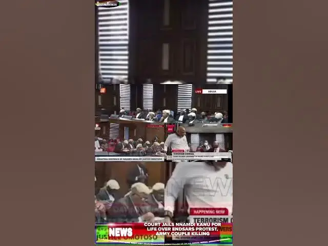 Video thumbnail for Court Jails Nnamdi Kanu For Life Over ENDSARS Protest, Army Couple Killing
