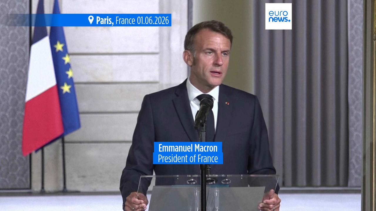 Video thumbnail for President Emmanuel Macron announces €93 billion in 'Choose France' investments