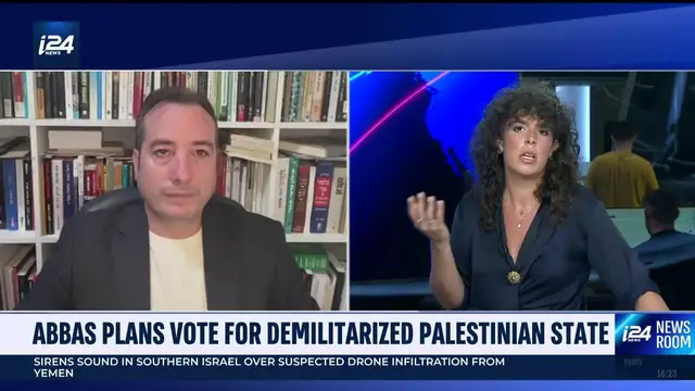 'Video thumbnail for Abbas plans vote for demilitarized Palestinian state'