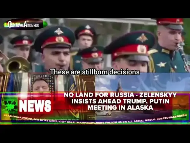 'Video thumbnail for No Land For Russia - Zelenskyy Insists Ahead Trump, Putin Meeting In Alaska'