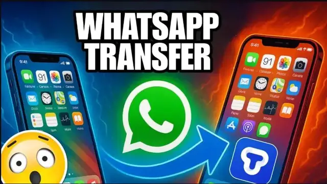 'Video thumbnail for Cómo Transferir WhatsApp de iPhone a iPhone en 2025 | TunesKit WhatsApp Transfer (Rápido y Seguro)'