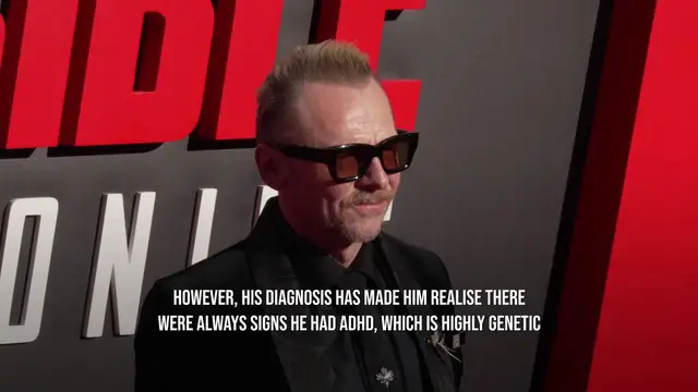 Video thumbnail for Simon Pegg reveals ADHD diagnosis.