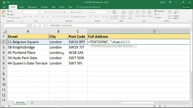 'Video thumbnail for How to Use the TEXTJOIN Function in Excel'