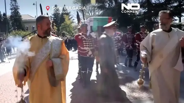 Video thumbnail for Medieval ruler Tsar Samuel’s remains return home to Bulgaria after 60 years