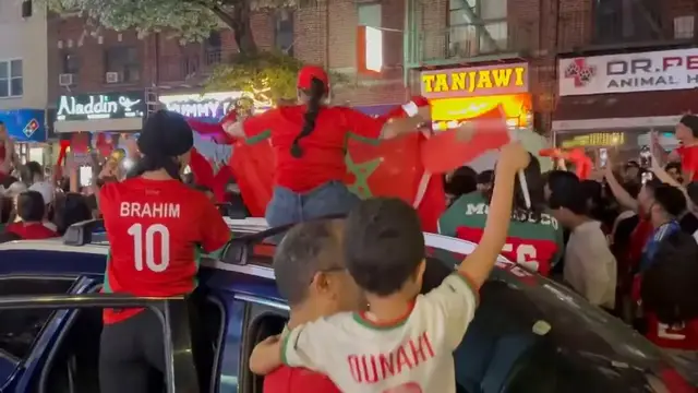 Video thumbnail for World Cup 2026 – Morocco Fans Celebrate Win Over Netherlands 2.