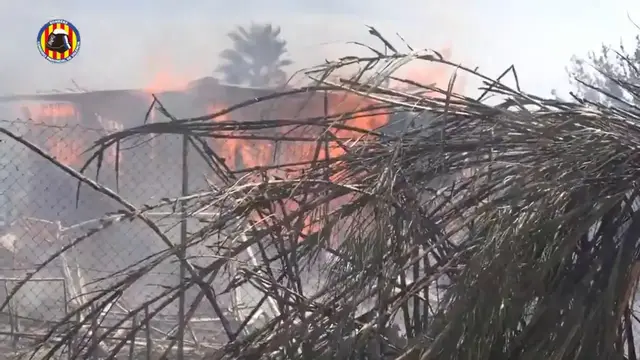 Video thumbnail for Spain: Firefighters battle wildfires in Spain's Valencia region.