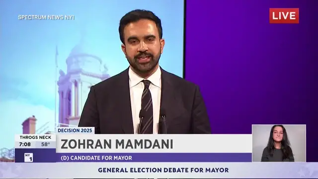 'Video thumbnail for NYC mayoral debate: ICE raid on Canal Street'