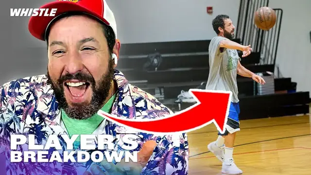Video thumbnail for Adam Sandler Reacts To His VIRAL Basketball Clips & BEST Scenes From 'HUSTLE'